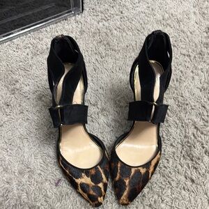 Leopard Print and Black Women's Shoes